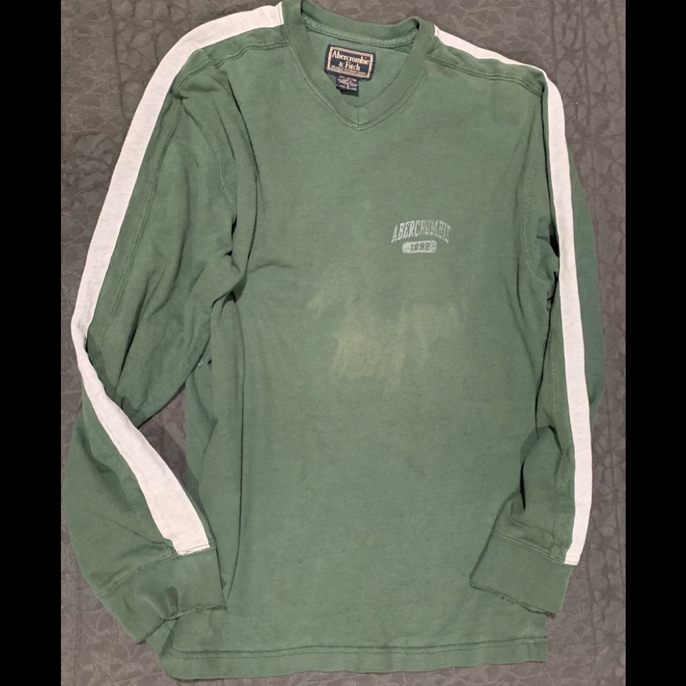 Abercrombie Brand, distressed worn sweatshirt, mens size small but fits large.